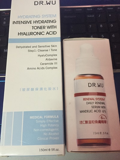 drwu杏仁酸精华液改善肌肤,drwu玻尿酸水乳怎么样