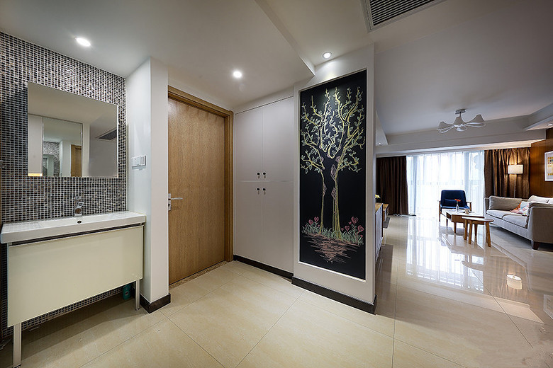 家装案例分享140现代简约风,装修原木风13万自己设计