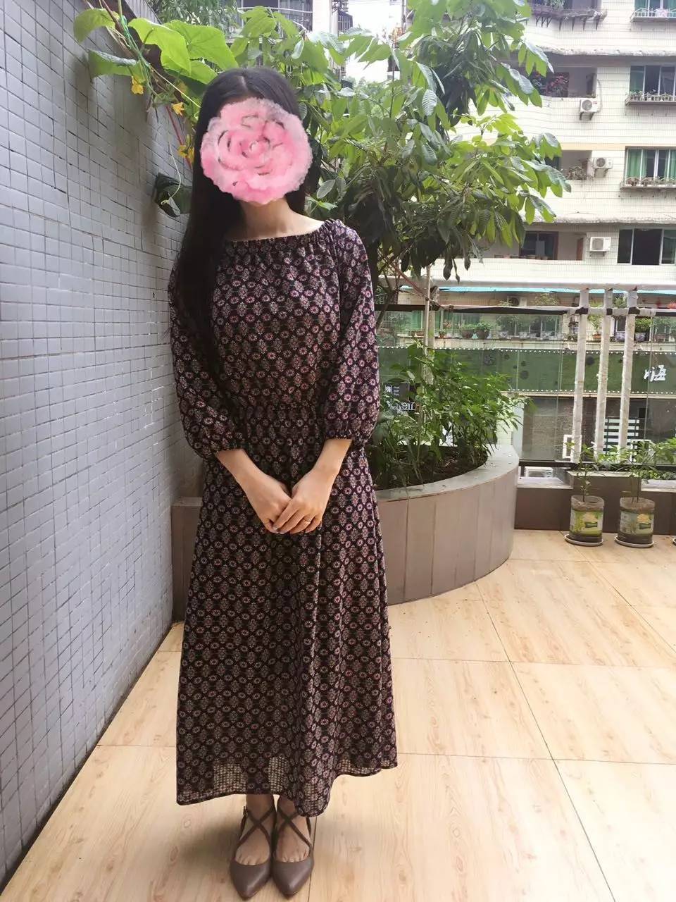 小花裙连衣裙中长款,小白裙连衣裙高端大气上档次