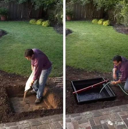 花园建一处灵动的水景墙,别墅花园小型水景