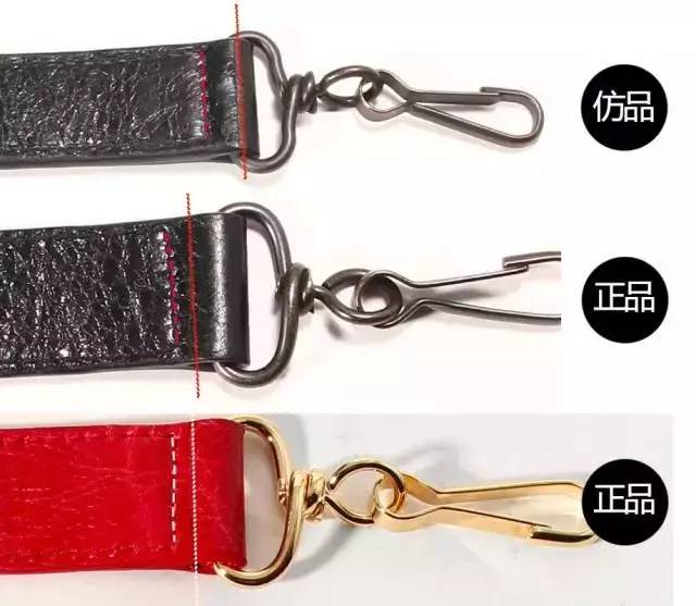 巴黎世家机车包五金,巴黎世家机车包金属铁标真假对比