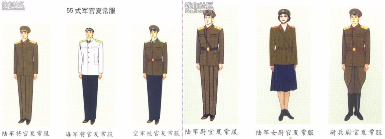 军装演变中国,80年代的军装是什么款式
