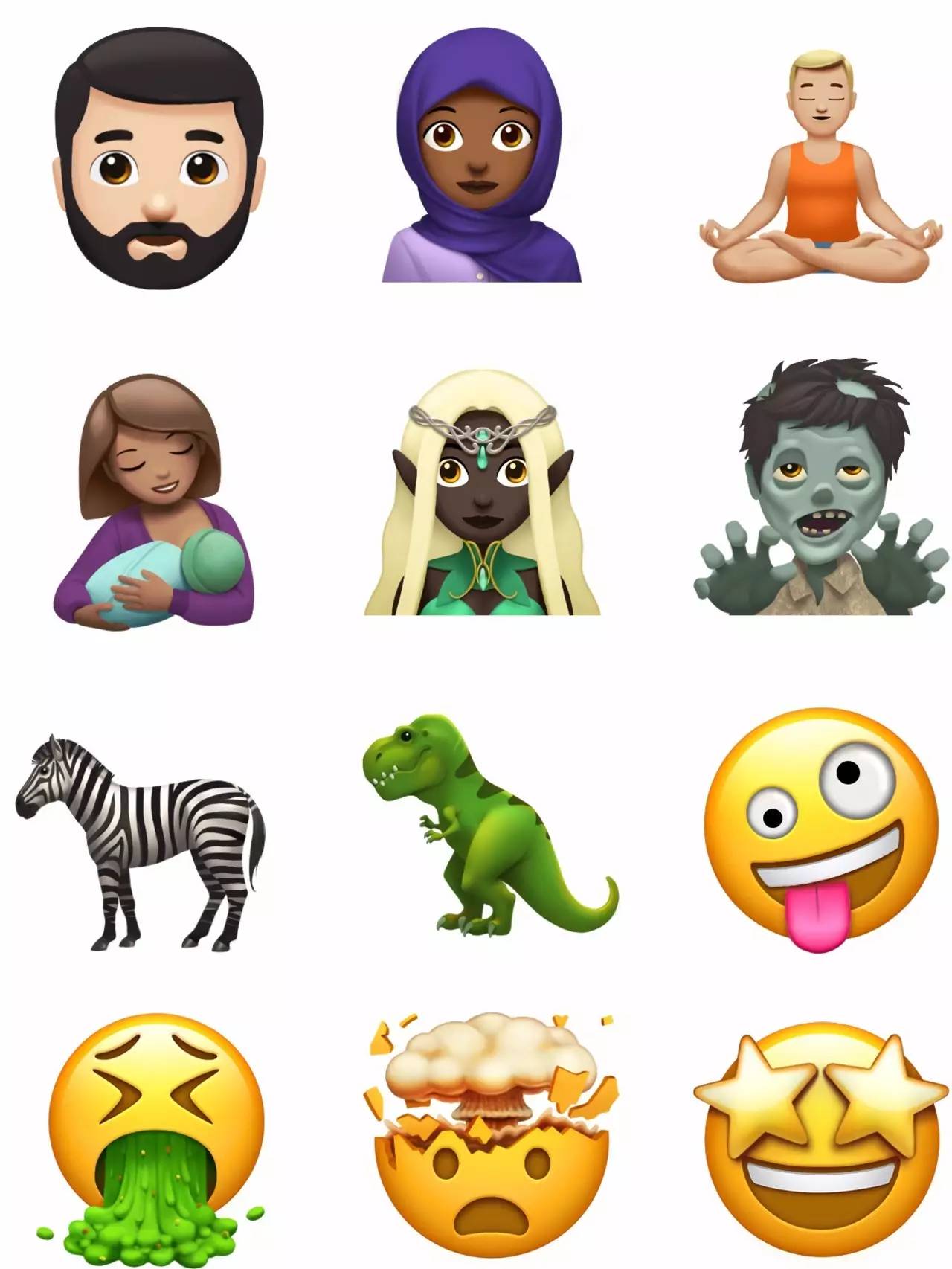 苹果新emoji表情格局打开,iphone全部emoji表情