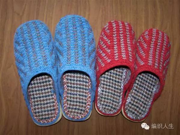 棒针毛线拖鞋编织教程全过程简单,毛线拖鞋棒针水草花编织视频