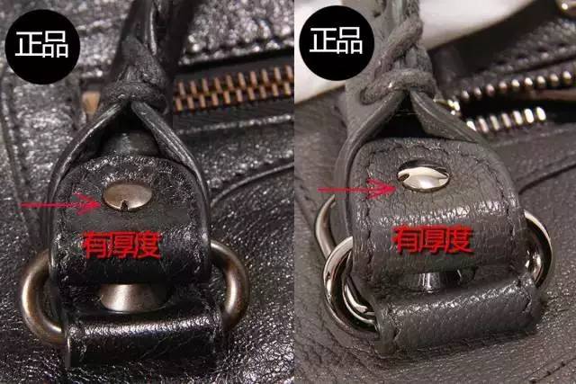 巴黎世家机车包五金,巴黎世家机车包金属铁标真假对比