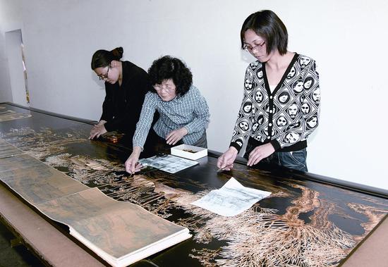 麦秆剪贴工艺作品,张霓环