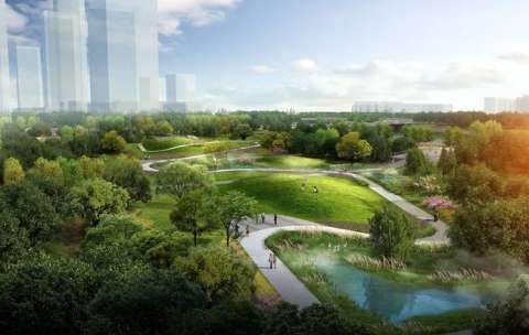 北四环塔院村变身百亩绿地将改建北京首条通风廊道