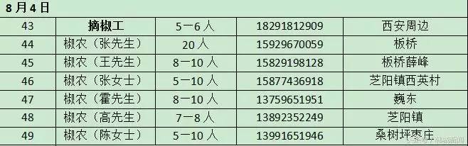 韩城西庄摘花椒哪里需要人,韩城花椒采摘联系电话
