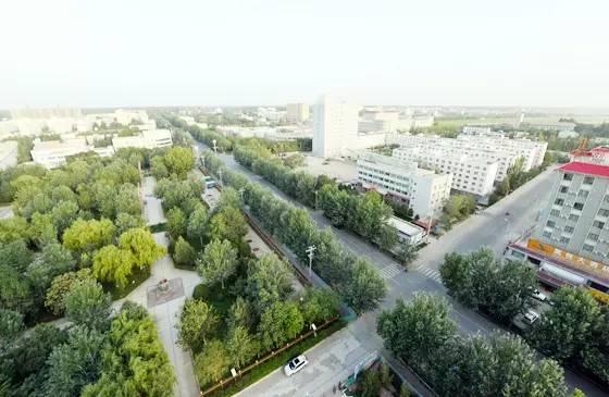 且末县城市风光,且末县生态改善