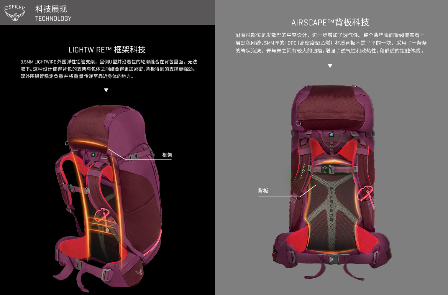 老款鹞鹰58l登山包,鹞鹰登山包推荐