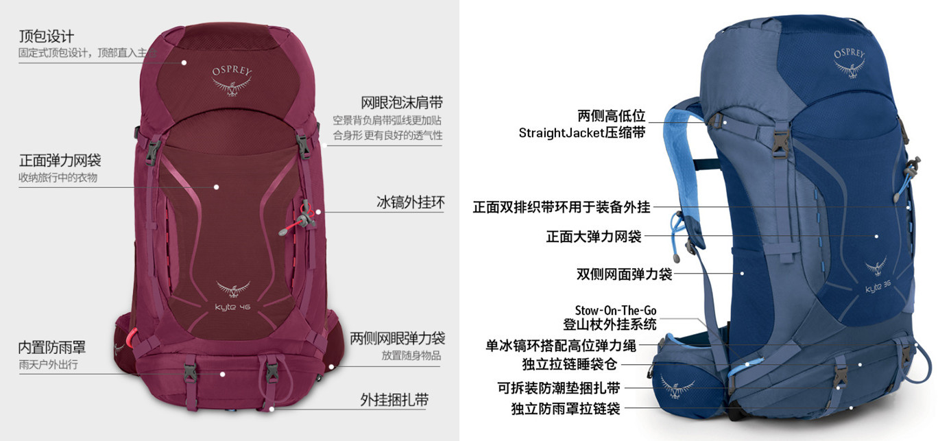 老款鹞鹰58l登山包,鹞鹰登山包推荐