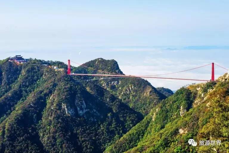 天蒙世界第一人行悬索桥,玩的就是心跳的景区