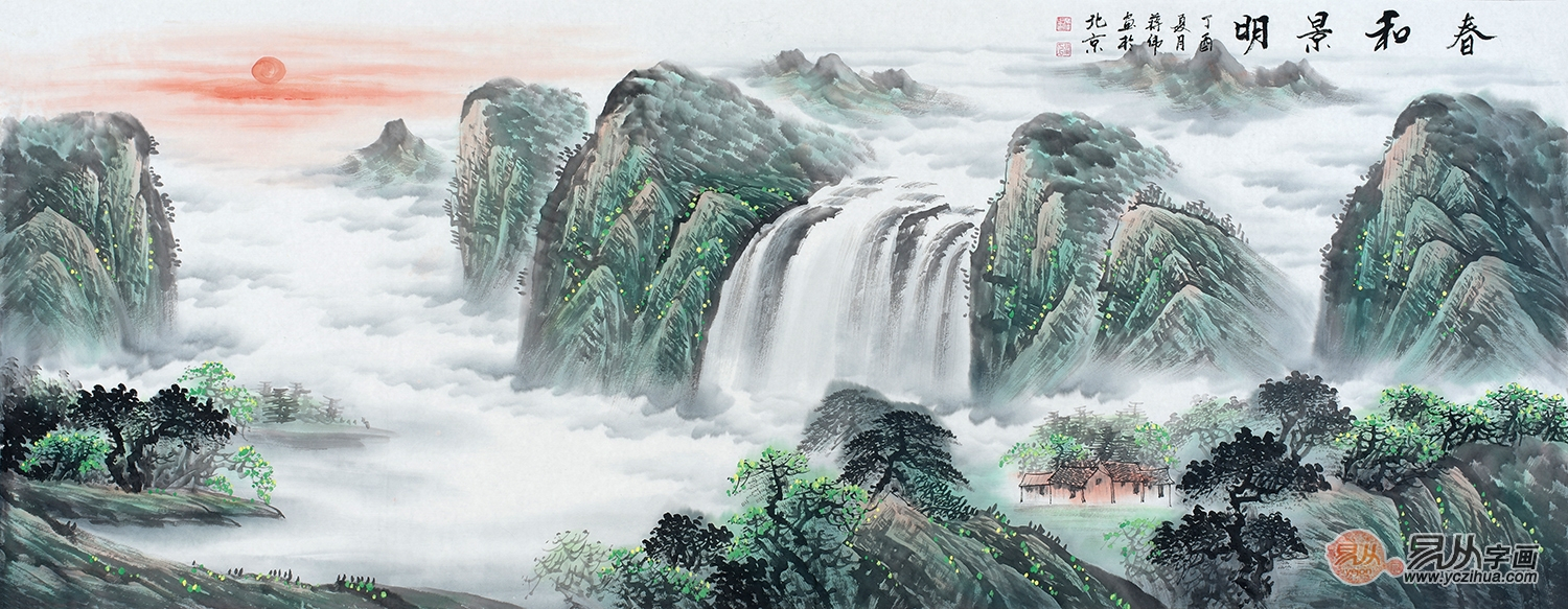 生意人办公室挂什么山水画最吉利,生意人办公室挂什么画最有深度