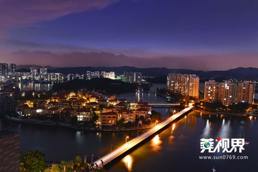 塘厦夜景图片,东莞塘厦天桥夜景视频