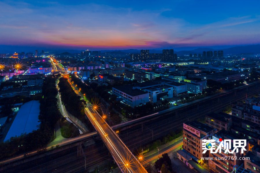 塘厦夜景图片,东莞塘厦天桥夜景视频