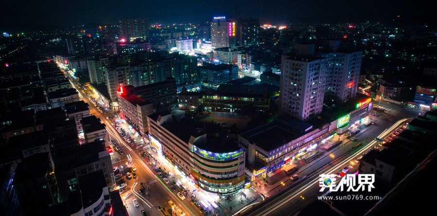 塘厦夜景图片,东莞塘厦天桥夜景视频