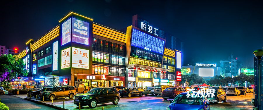 塘厦夜景图片,东莞塘厦天桥夜景视频