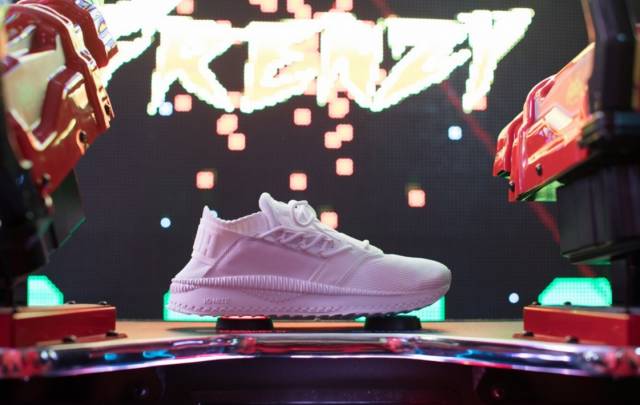 puma蕾哈娜板鞋紫色,puma潮鞋