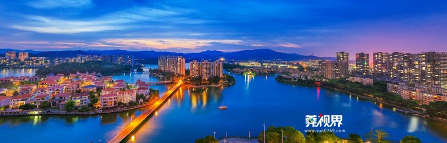 塘厦夜景图片,东莞塘厦天桥夜景视频