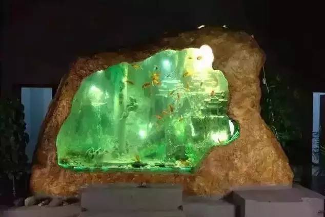 世界上最大的土豪鱼缸,寿山石东海龙宫鱼缸