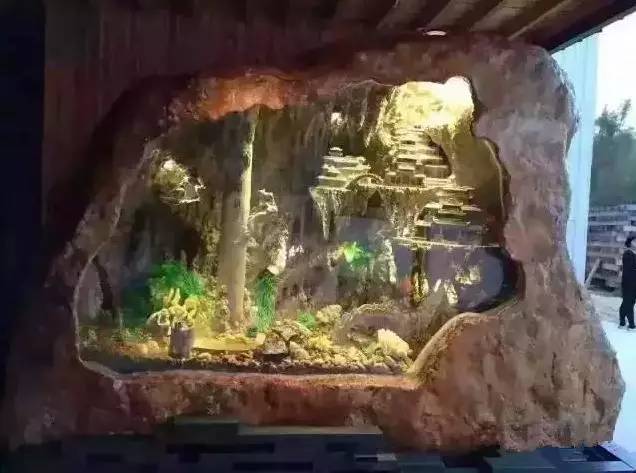 世界上最大的土豪鱼缸,寿山石东海龙宫鱼缸