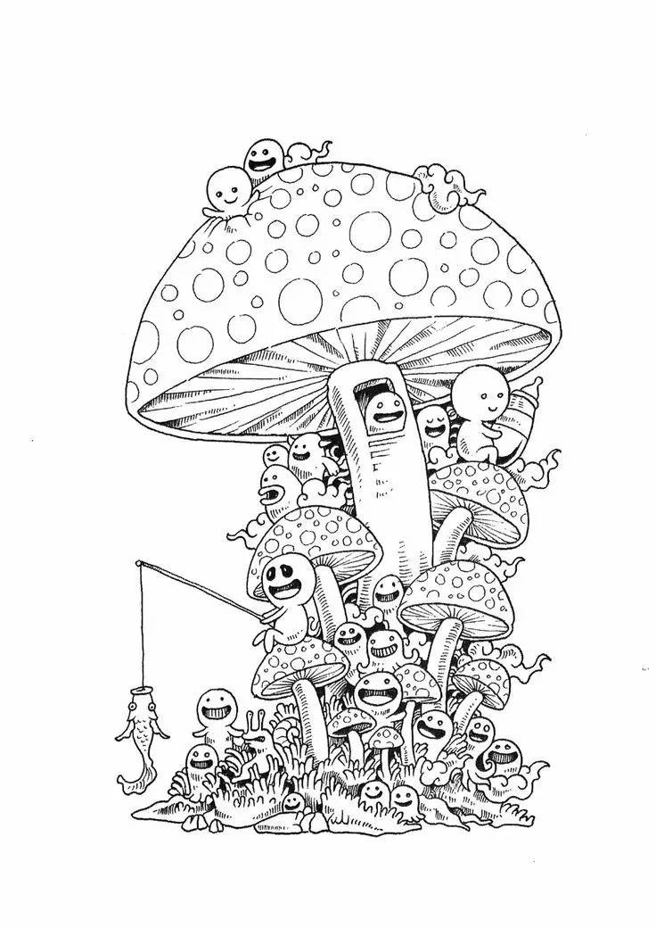 零基础针管笔黑白手绘,简单针管笔手绘插画