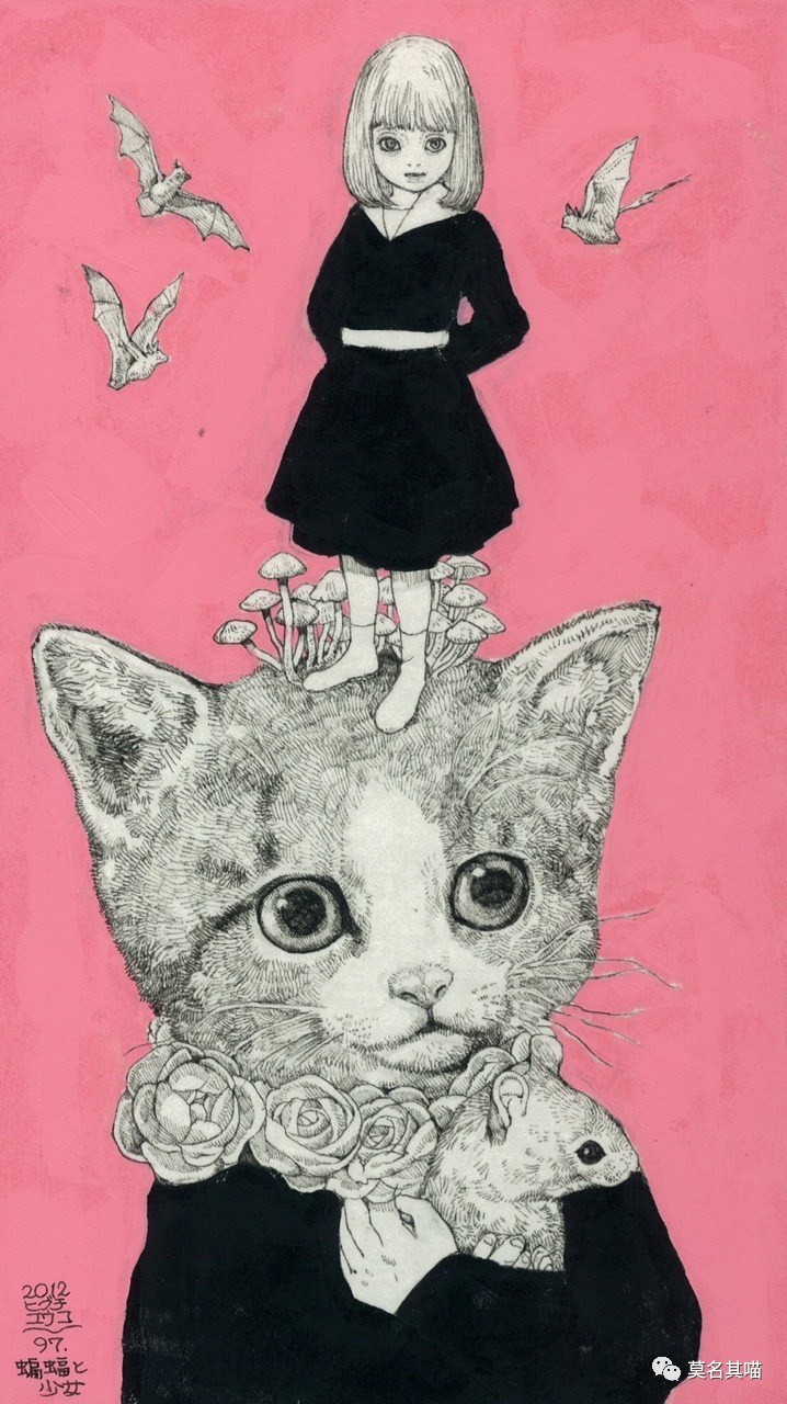 “黑暗系卡哇伊”是什么风格？樋口裕子（YukoHiguchi）笔下的猫咪异想世界