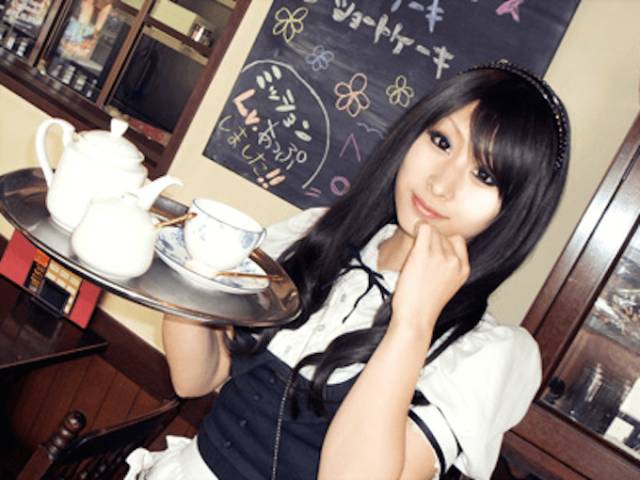 日本秋叶原女仆咖啡厅图片,秋叶原咖啡屋图片