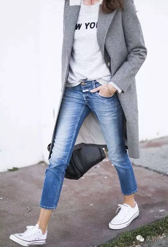 休闲九分裤搭配运动鞋好看吗,直筒九分裤怎么搭配运动鞋
