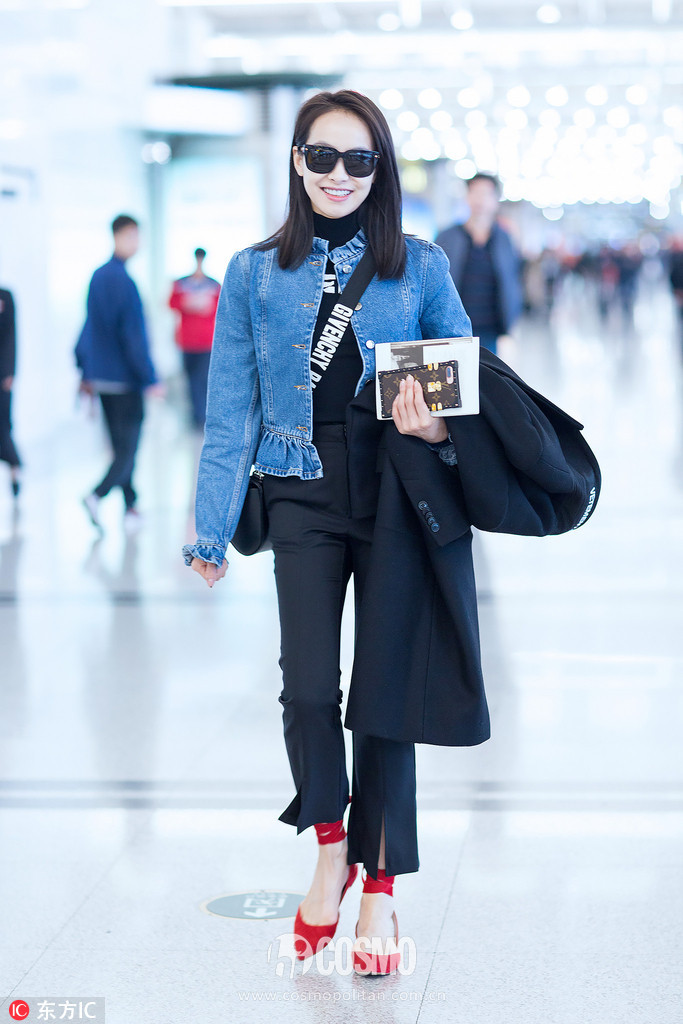 刚买完周冬雨的条纹西服，我又盯上了高圆圆的薄风衣