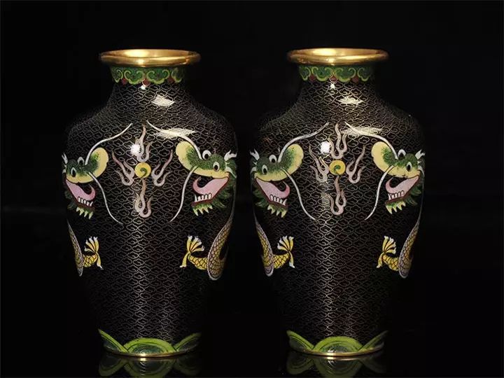 纯手工掐丝景泰蓝摆件,纯铜景泰蓝拉丝摆件