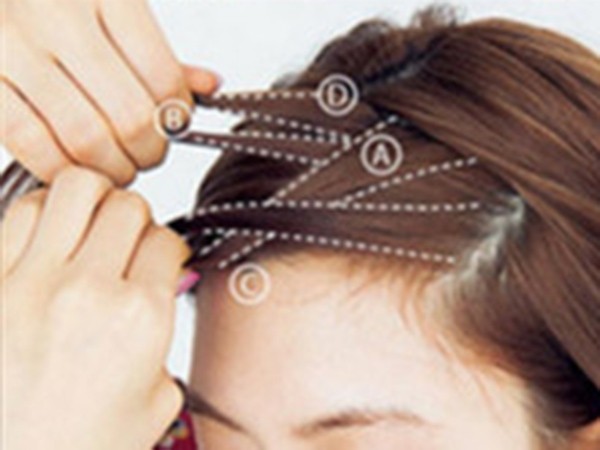 鱼骨辫半扎发编发教程简单好看,儿童刘海编发鱼骨辫