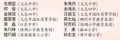 义乌表彰一批省、金华市、义乌市名优教师！