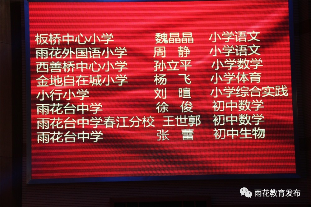 雨花台区优秀教师名单,庆祝第38个教师节汉台区优秀教师