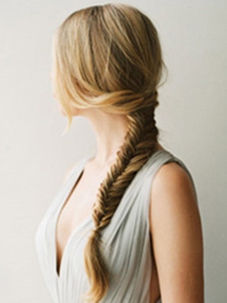 鱼骨辫半扎发编发教程简单好看,儿童刘海编发鱼骨辫