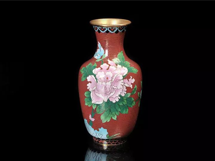 纯手工掐丝景泰蓝摆件,纯铜景泰蓝拉丝摆件