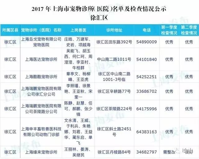 上海比较有名的宠物医院排名,上海金山有哪些好的宠物医院