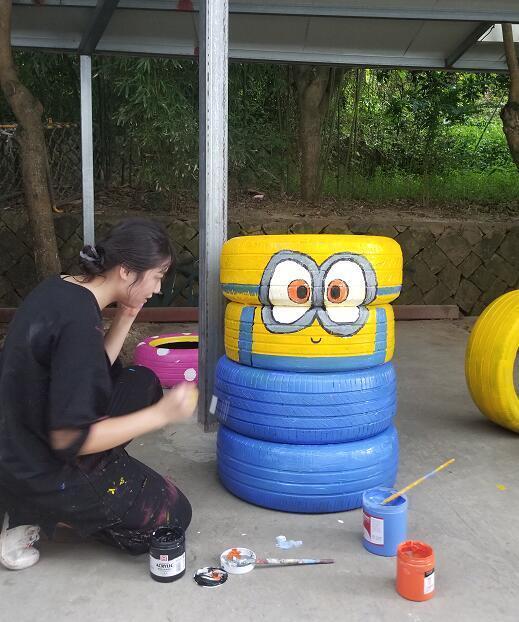 「惊喜」小黄人,机器猫,新升级的福州儿童公园简直萌翻了!快来留下你的涂鸦记忆吧!