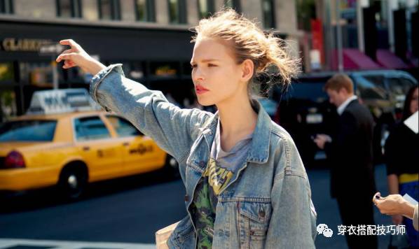 穿搭牛仔外套和风衣,穿搭层次感牛仔外套