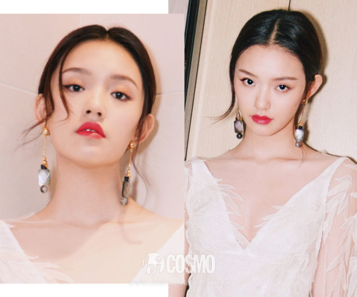 美人计戴眼镜刘海怎么剪好看,肉肉脸型适合什么刘海