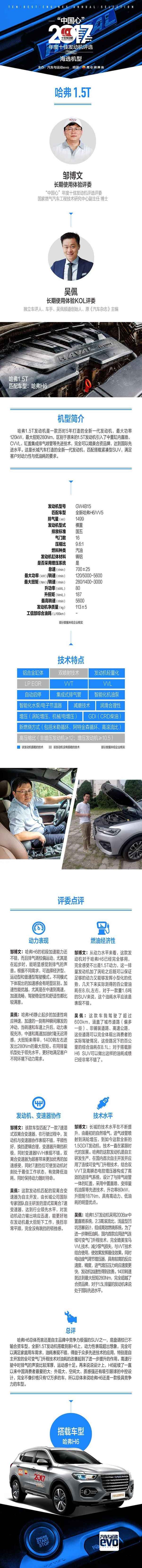 哈弗1.5t发动机最新,全新一代哈弗h6第三代1.5t发动机