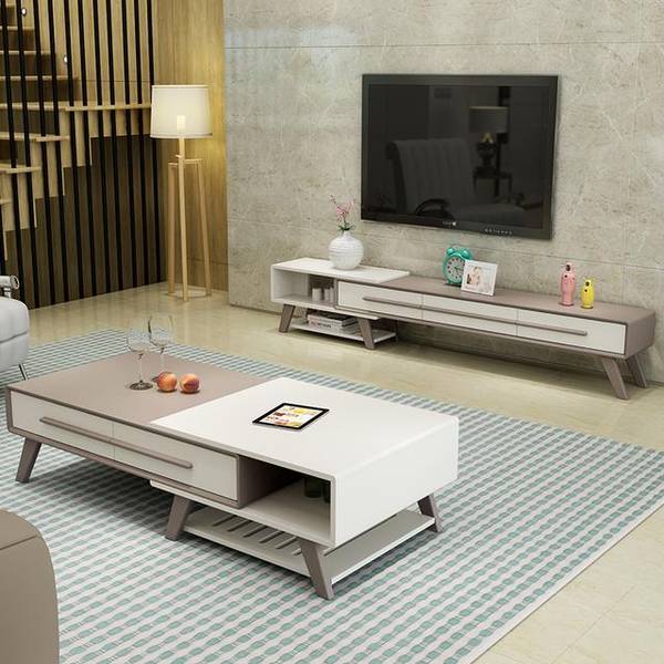 电视柜和茶几怎么搭配效果图大全,茶几电视柜怎么搭配好看