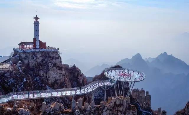 洛阳玻璃栈道一日游,洛阳木桑岭玻璃栈道