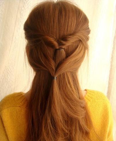 披肩发发型扎法教程,披肩发发型简单扎法视频教程