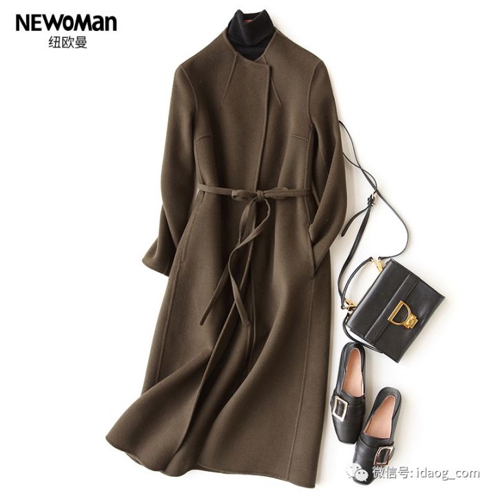 小个子羊绒大衣轻奢感,轻奢感气质呢子大衣