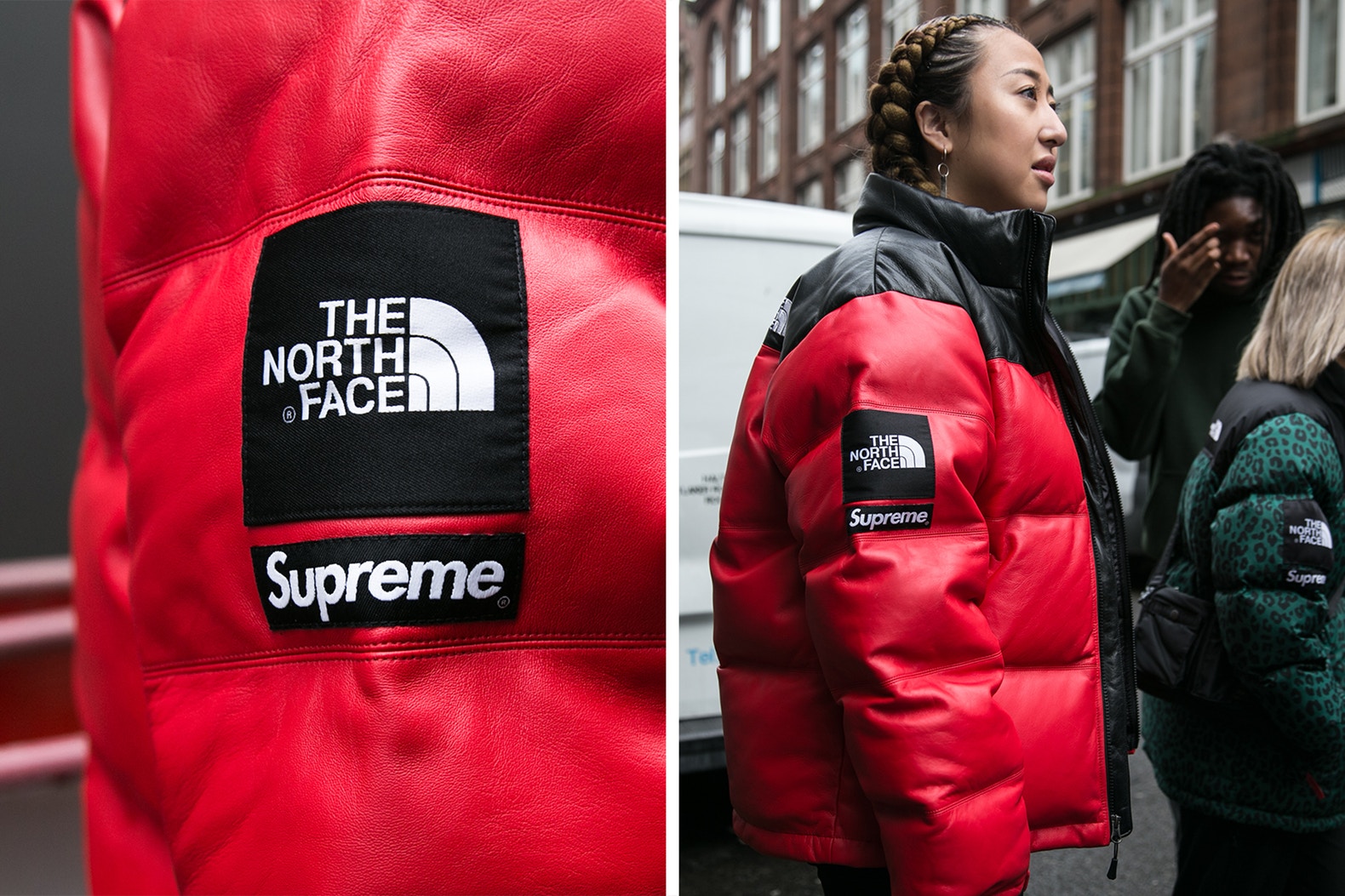 supremexthenorthface开箱,supremexthenorthface联名bleached