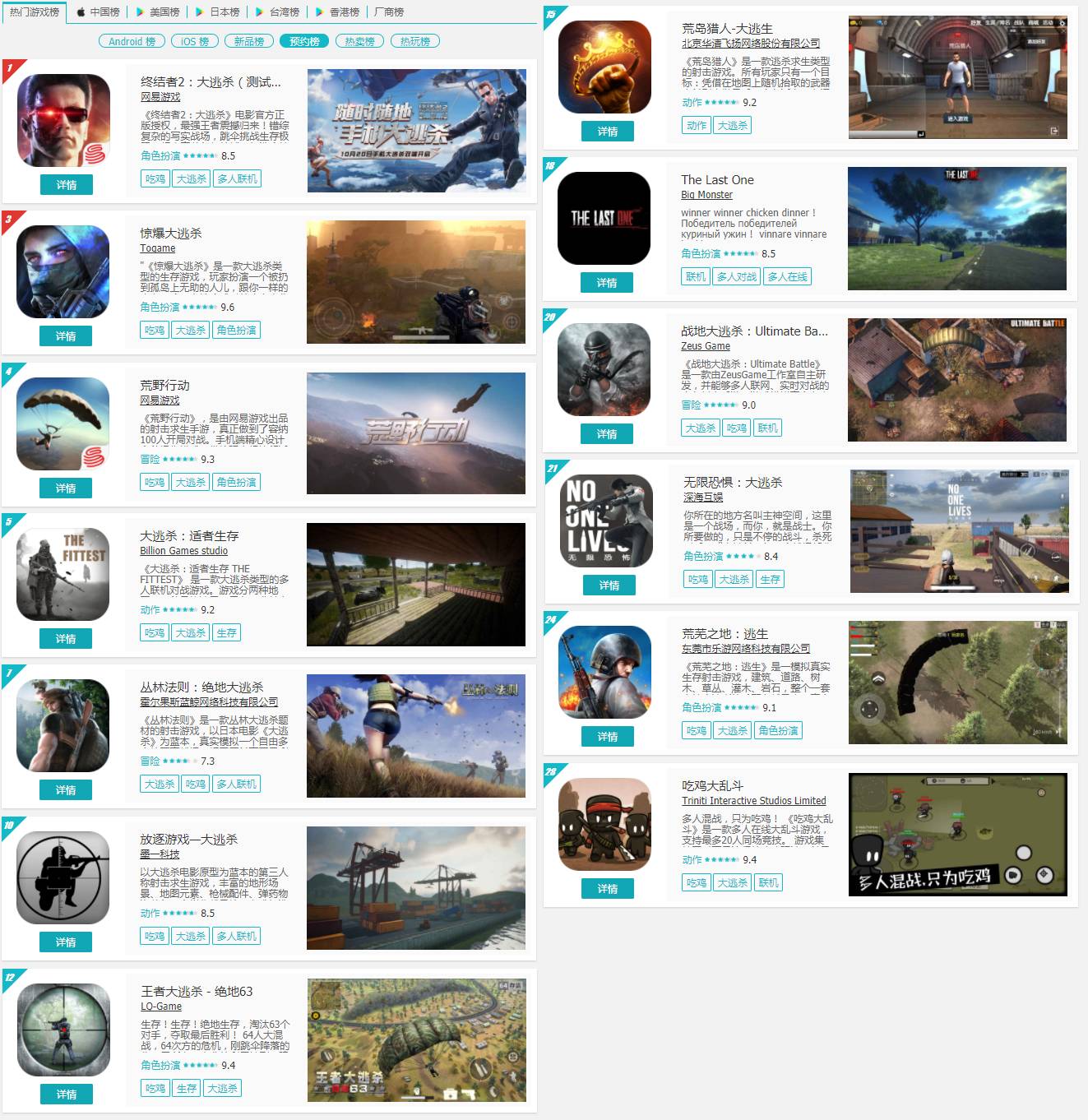 全新的大逃杀手游,推荐几款好玩的大逃杀手游