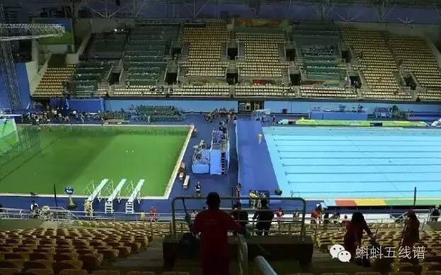 里约奥运会跳水池变绿,奥运泳池突然变色