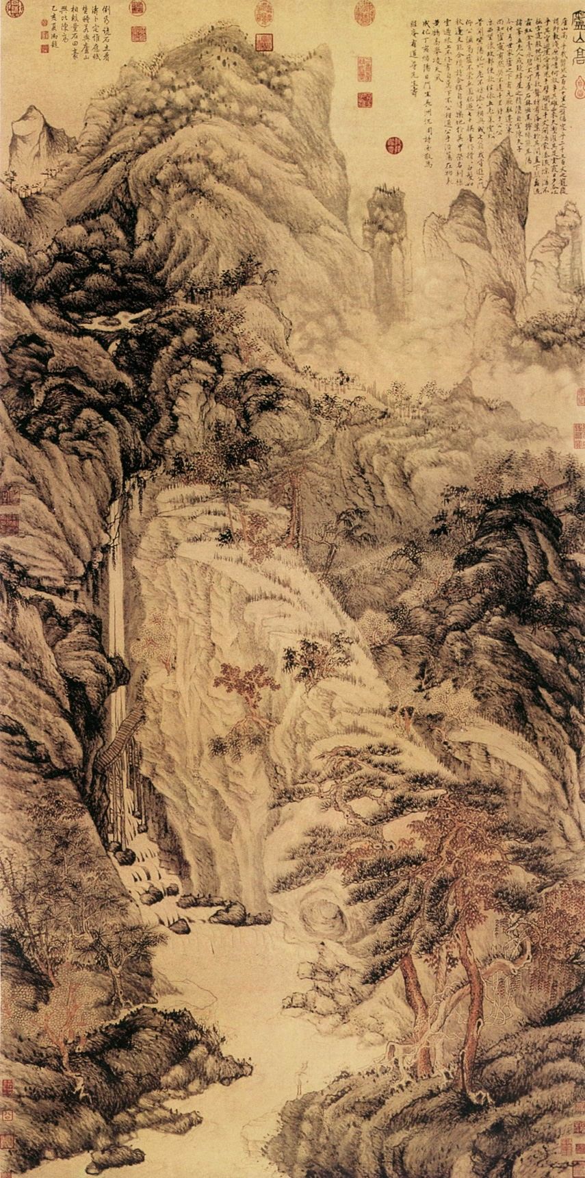 中国传世山水古画100幅,中国传世经典山水画49幅