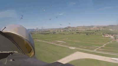 歼十五撞鸟飞行员带火迫降,歼15撞鸟迫降第一视角